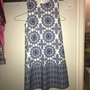 Blue patterned dress!!